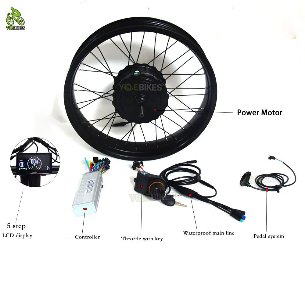 Fat Tire Ebike Conversion Kit 2000W - 20 zoll 4,0 ebike Zubehör DIY