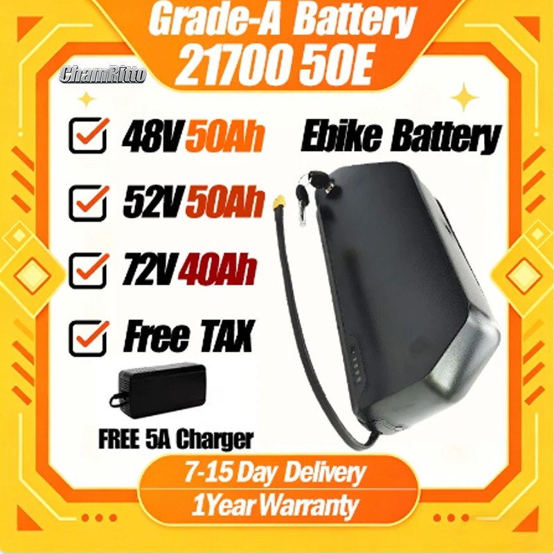 Electric Bicycle Battery 72V 30Ah - Polly Elektrofahrrad-Akku Downtube Hailong DP7 48V