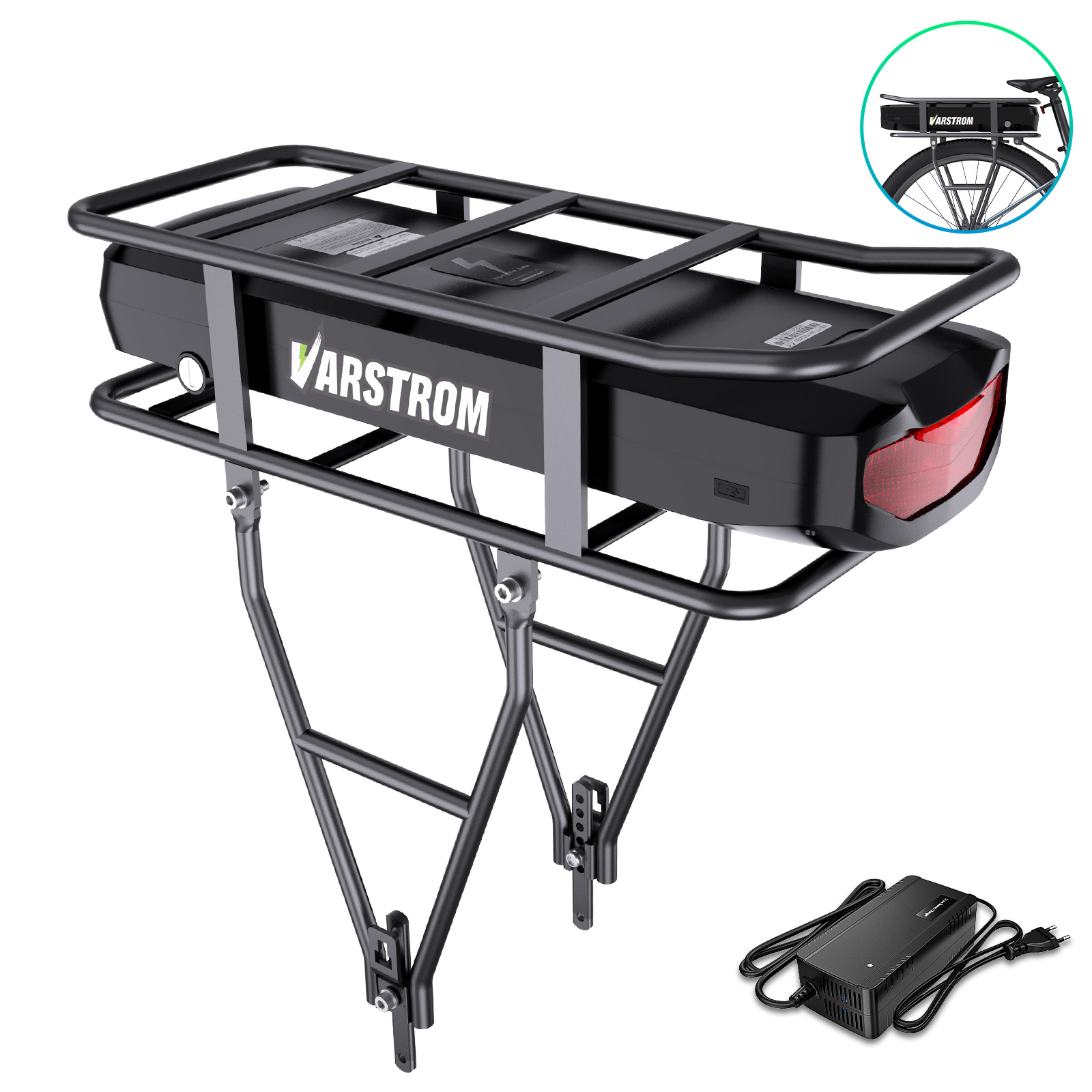 Ebike Battery 48V 20Ah Hailong - Elektrische Fahrradträger Batterie 52V 48V 36V