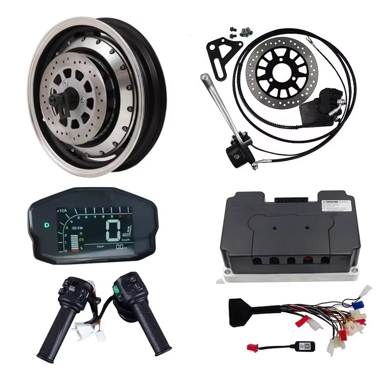 72V 5000W Hub Motor Kit - QSMOTOR 5000 W 72 V 14-Zoll-Elektro-Nabenmotor-Kits