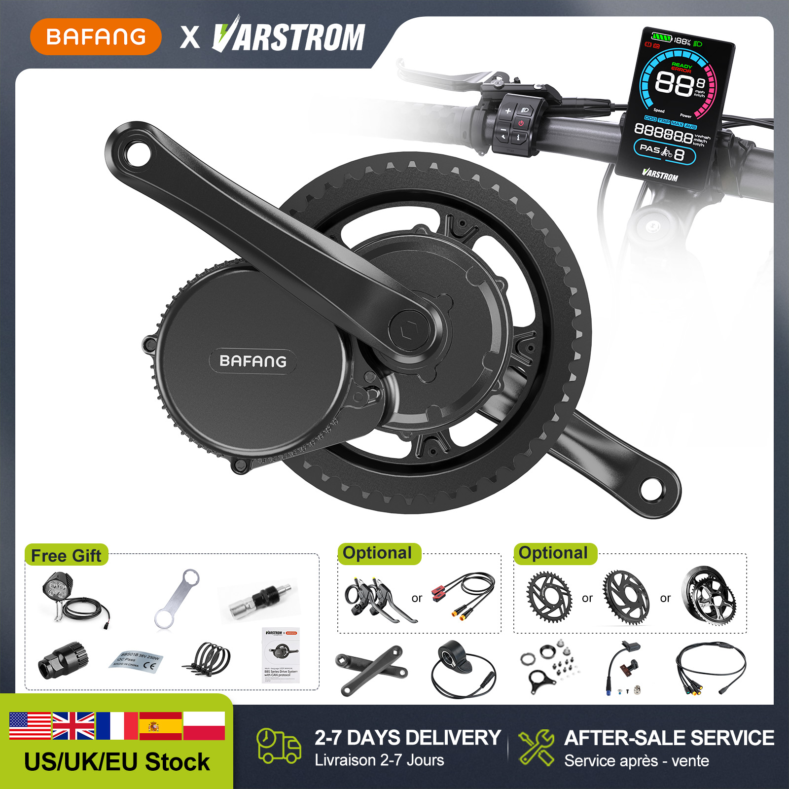 [US-Lager] BAFANG 48V 500W 750 – Bafang Bbshd 1000W Conversion Kit Bewertung und Preis