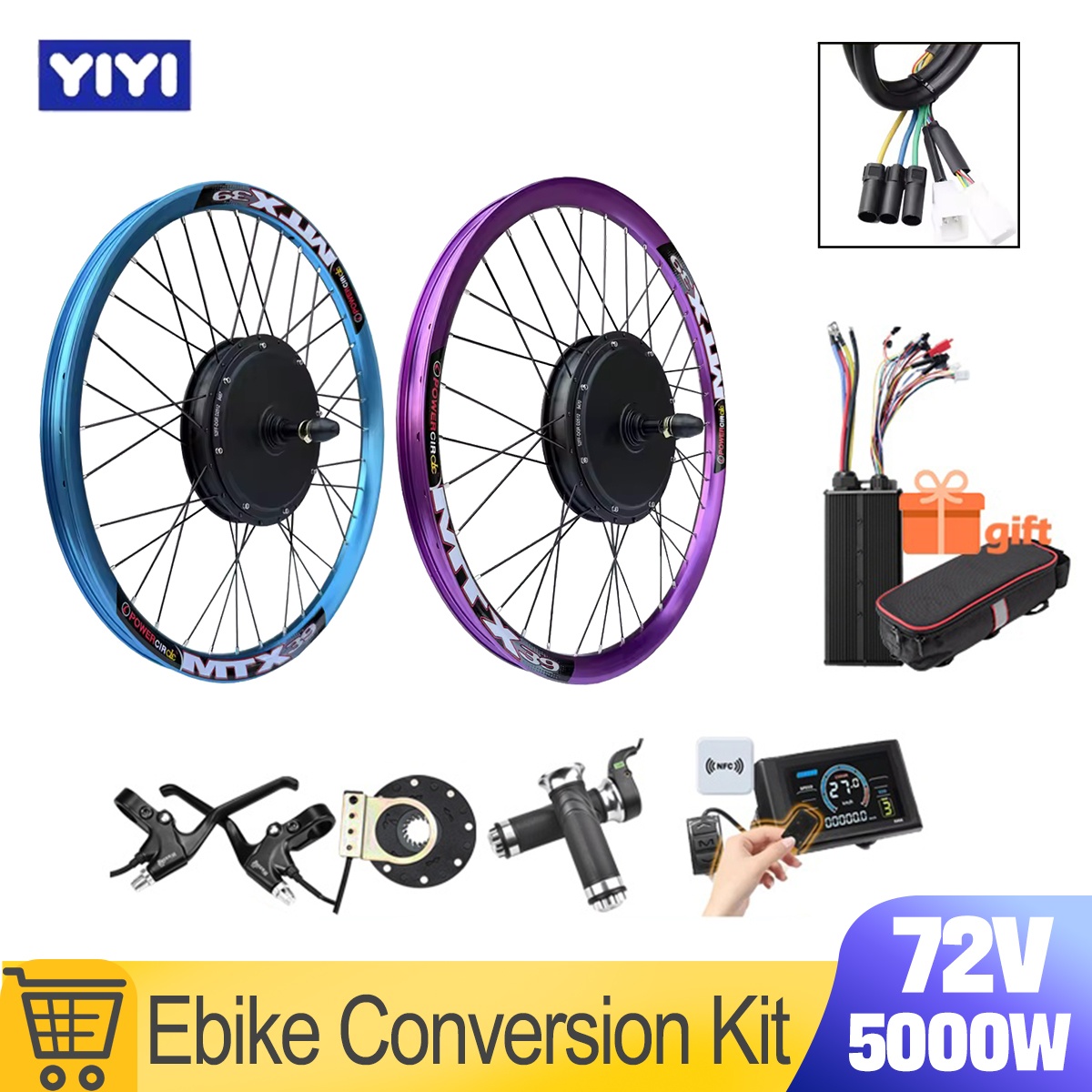 Neuer MTX39 72V 5000W E-Bike U – Ebike Conversion Kit 72V 3000W Bewertung und Preis