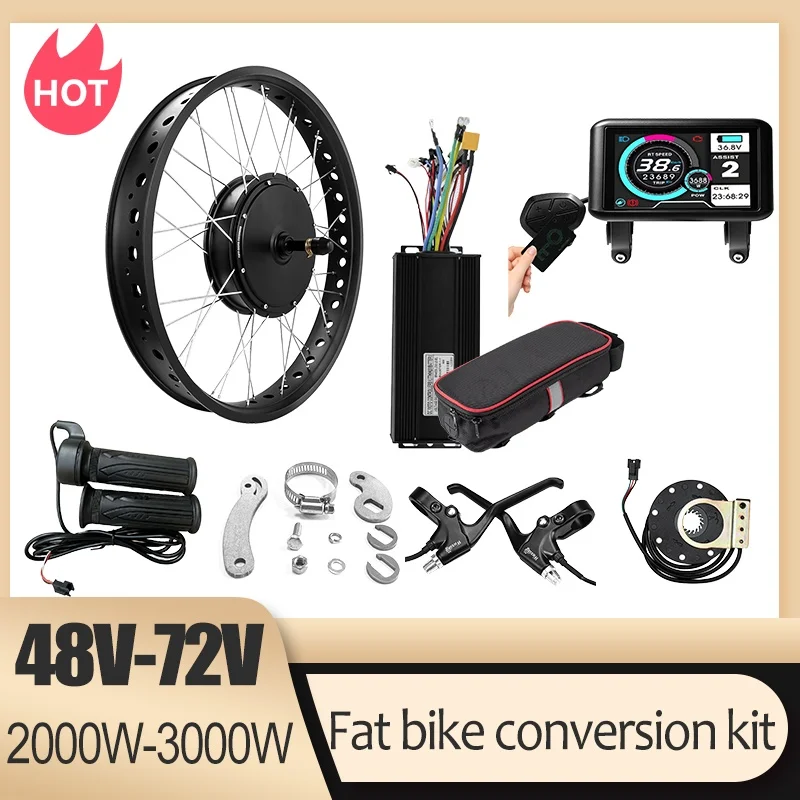 72V 3000W Schneefahrrad-Umrüst – Ebike Conversion Kit 72V 3000W Bewertung und Preis