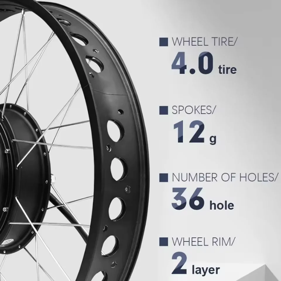 72V 3000W Schneefahrrad-Umrüst – Ebike Conversion Kit 72V 3000W Bewertung und Preis