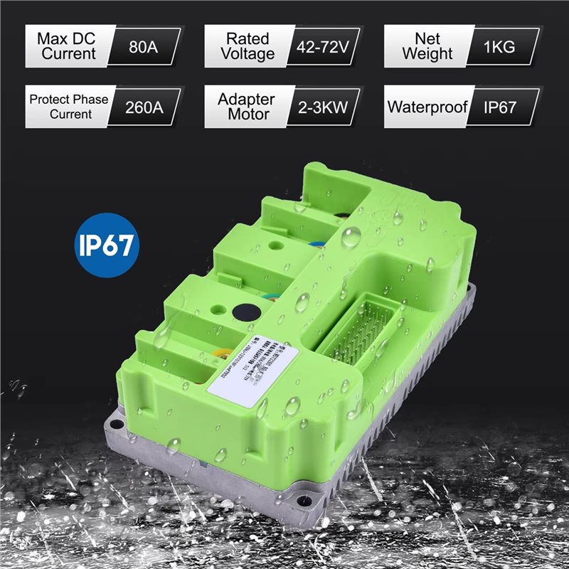 Fardriver 48V-72V 80A 3KW Sinu – Sine Wave Controller 48V 72V 80A Bewertung und Preis